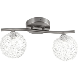 GLOBO Faretto con 2 Lampadine ENIGMA in Nichel Satinato 56620-2 características