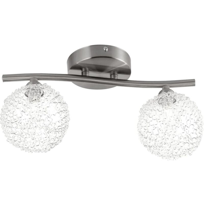 GLOBO Faretto con 2 Lampadine ENIGMA in Nichel Satinato 56620-2