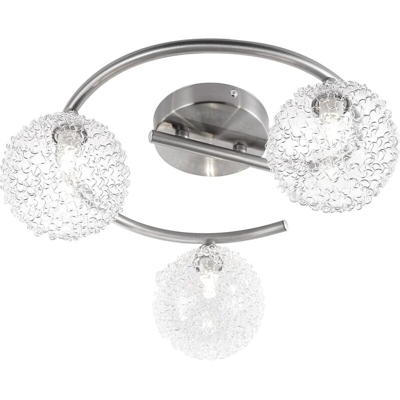 GLOBO Faretto con 3 Lampadine ENIGMA in Nichel Satinato 56620-3