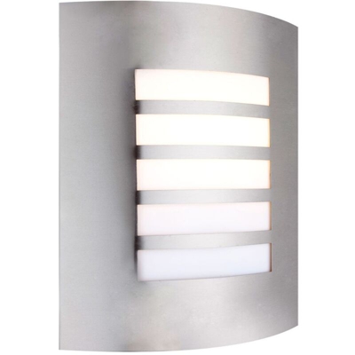 Applique per Esterno ORLANDO Acciaio Inox Nickel Satinato 3156-5 - Globo