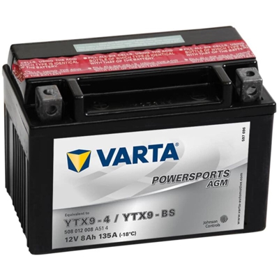 Moto Powersports batteria AGM YTX9-4 / YTX9-BS - Varta