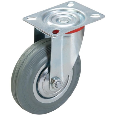 FIXMAN Rotella di gomma girevole 125mm 100kg