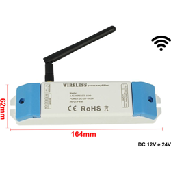 LEDLUX CL0240 Amplificatore Wireless 2.4G Master Segnale PWM 4 Canali RGBW 12V 24V AP240 en oferta