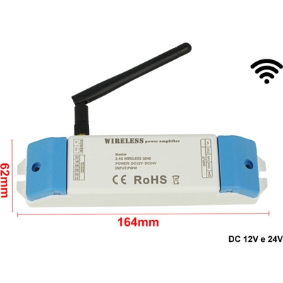 LEDLUX CL0240 Amplificatore Wireless 2.4G Master Segnale PWM 4 Canali RGBW 12V 24V AP240