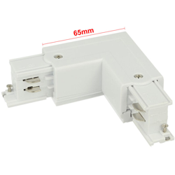 LEDLUX CB40122 Connettore Giunto Forma L Colore Bianco Per Barra Sistema Binario Trifase CB40103 en oferta