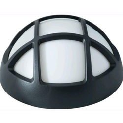 Maurer - PLAFONIERA NERA LED TONDA ESTERNI CON GRIGLIA 4W LUMEN 270 LM 4000°K (32184) en oferta