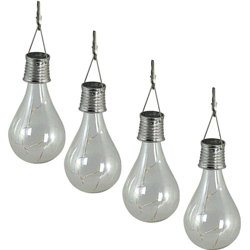 Luce Solare a LED da Giardino per Feste 4 pz Trasparente 95420 - Luxform precio