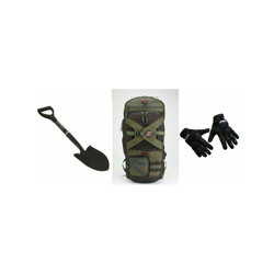 Xplorer zaino xp backpack 280 per uso metal detector + pala all black + guanti características