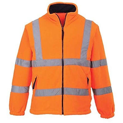 Pile mesh alta visibilita' con fodera in rete arancione, misura s - Portwest