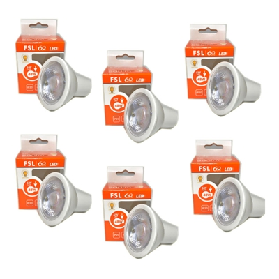 Life Electronics Lampadina Faretto Led 500Lm 6W Antiriflesso 3000K Ip20 Gu10 Lampada Fsl 6 Pezzi
