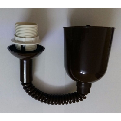 Meccanismo saliscendi marrone x lampadario a sospensione a molla e portalampada - FAI