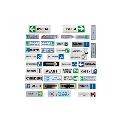 Etichetta Adesiva Segnaletica Targhetta Stickers Vari Modelli 13165V Telefono (13165) - MARCA