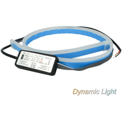 Carall - Kit Tubo Neon Striscia Led Auto 60cm Freccia Sequenziale Arancione e DRL Luce Diurne Bianco Style Audi VW GTI R-LINE en oferta