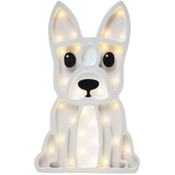 LULUMI - Lampada Bambini a Forma di Bulldog / Luci LED / Lampada Notturna per Bambini / Luci Notturne per Cameretta Bambini (Bianco) - Selsey precio