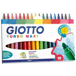 Giotto Turbomaxi Pennarelli Punta Grossa 18 Colori - MAURY'S precio