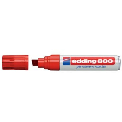 Edding - Pennarello Indelebile 800, Colore: Rosso