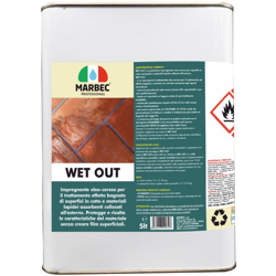 Marbec - WET OUT 5LT | Impregnante oleo-ceroso con effetto bagnato per cotto esterno características