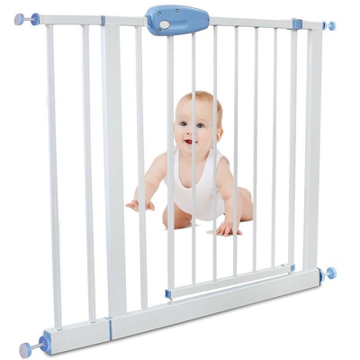 Cancelletto Regolabile Per Porte, Cancelletto Di Sicurezza Per Bambini, estensione da 88 a 101 cm, Bianco, Larghezza: 74-87 cm - Sotech