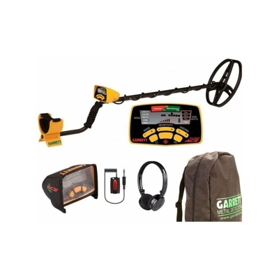 Metal detector garrett euro ace + zaino + cuffia wireless + copridisplay