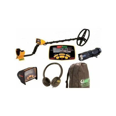 Metal detector garrett euro ace + zaino + cuffia + copridisplay + torcia 5000