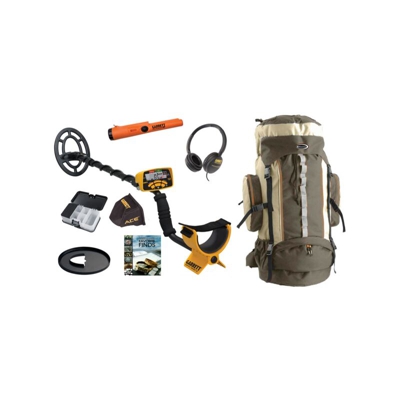Garrett ace 300i 55° anniversario pro-pointer at - cuffie - salva piastra zaino