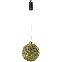 Luxform Lampada Sospesa a LED a Batteria X-Mass Ball Diamonds Oro precio