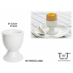 Portauovo Porcellana Con Piede Cm.4,5X6 - BIGHOUSE IT en oferta