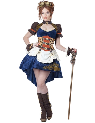 Costume donna del futuro steampunk adulto