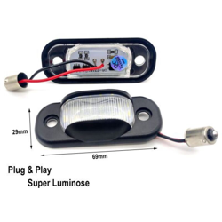 Kit Luci Targa Led Audi 80 B4 1991-1995 Cabridet 1991-2000 100 C4 1990-1994 A6 C4 1994-1997 Canbus 6000K - CARALL precio