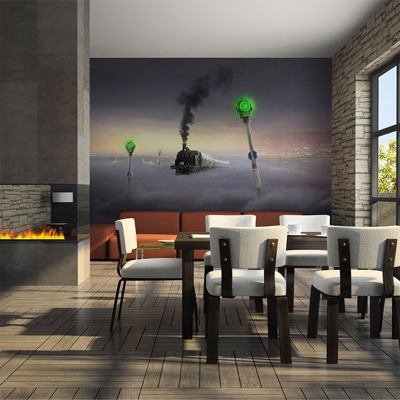 Gbshop - Fotomurale - Espresso celeste300x231 cm