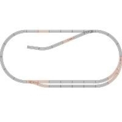 61102 H0 geoLINE (con massicciata) Kit di espansione - Roco