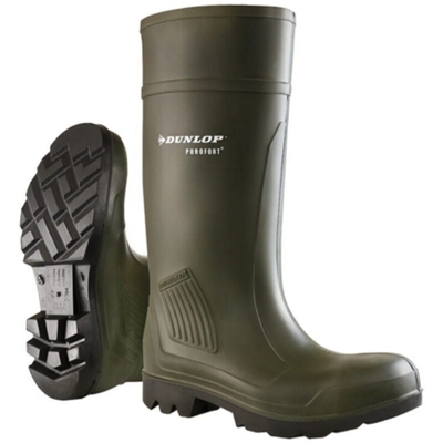 Stivali Purofort Propour S5, Ci, T. 44, Verde / Nero - DUNLOP