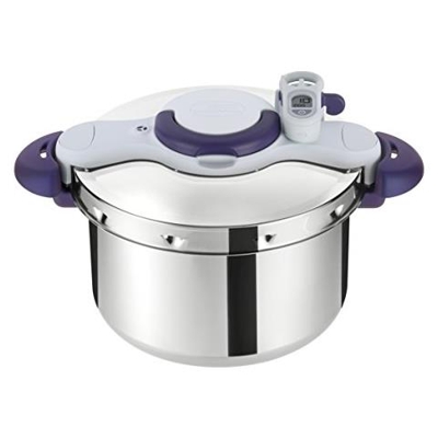 P4624900 - Pentola A Pressione Clips Minut, Acciaio Inox, Argento, 4,5 L