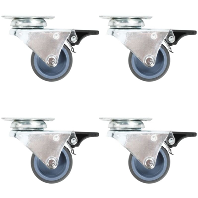 Ruote Girevoli Gemellate 12 pz 50 mm - VIDAXL