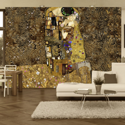 Fotomurale Klimt inspiration Golden Kiss cm 300x210 Artgeist precio
