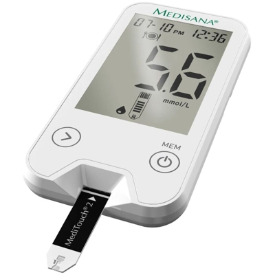 Misuratore di Glicemia MediTouch 2 Bianco mmol/L - Medisana
