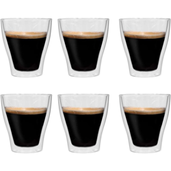 Bicchieri a Doppia Parete per Latte Macchiato 6 pz 280 ml - ASUPERMALL características