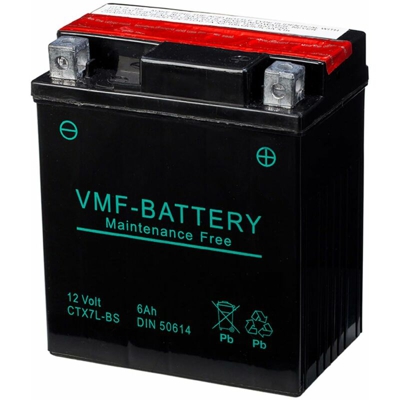 Batteria Liquifix 12V 6Ah MF YTX7L-BS - Vmf Powersport