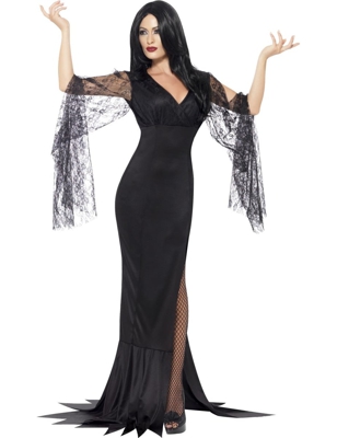 Costume strega sexy con merletto Halloween