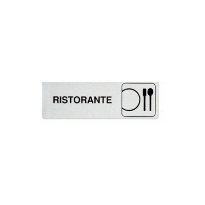Etichetta Adesiva Segnaletica Targhetta Stickers Vari Modelli 13165V Ristorante (13182) - MARCA