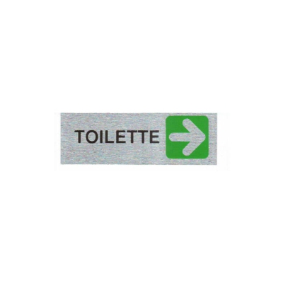 Etichetta Adesiva Segnaletica Targhetta Stickers Vari Modelli 13165V Toilette A Destra (20930) - MARCA