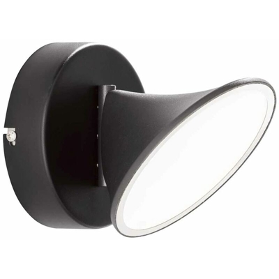 Lampada da Parete a LED Chara 1 Lampadina Nera - Wofi