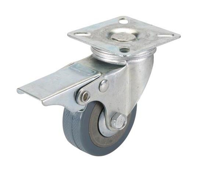 FIXMAN Rotelle in gomma girevoli con freni 50 mm 50 kg