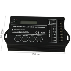 CL8808 Centralina Led Timer Alba Tramonto 220V 1AX5 Time Led Controller Per Acquari Canarini Serre TC423 - Ledlux características