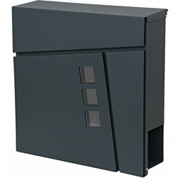 Mendler - Cassetta portalettere a parete HWC-B29 acciaio zincato 11x37x37cm antracite precio