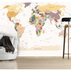 Fotomurale Mappa del mondo cm 300x210 Artgeist en oferta