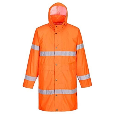Cappotto impermeabile ad alta visibilita' arancione, misura xl - Portwest