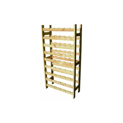 Cantinetta In Legno Portabottiglie Bottiglie Vino 54 Posti Cm 63X27Xh 120 35303 - MARCA