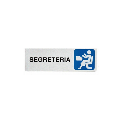 Etichetta Adesiva Segnaletica Targhetta Stickers Vari Modelli 13165V Segreteria (18938) - MARCA
