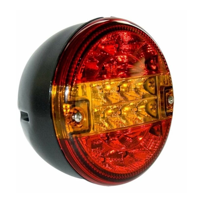 Fanale posteriore destro a 3 funzioni Led ø 140 - LEM SELECT
